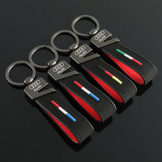 Audi Suede Keychain