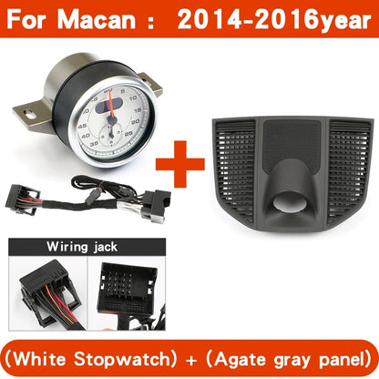 Porsche Macan Dashboard Stopwatch & Panel Kit