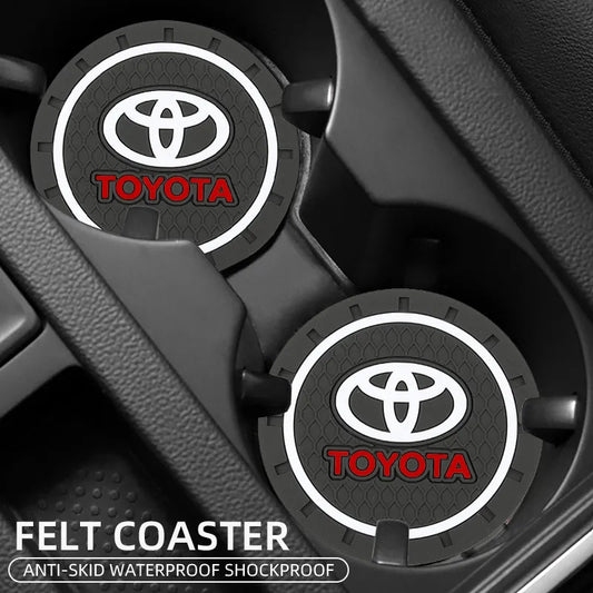 Dessous de verre antidérapants pour porte-gobelets Toyota Corolla