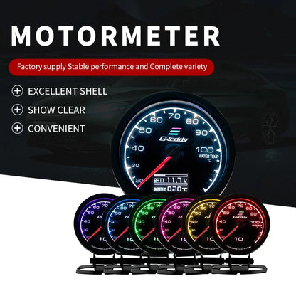 GReddi 7 Colors LCD Digital Gauge