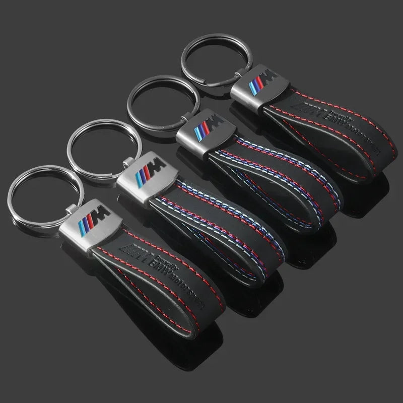 Leather Car Keyring for BMW M Series