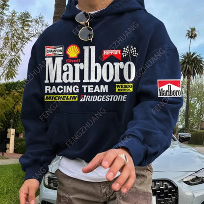 Sudadera con capucha del equipo de carreras de Marlboro