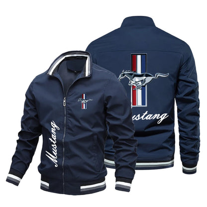 Veste à la mode pour hommes avec logo Ford Mustang