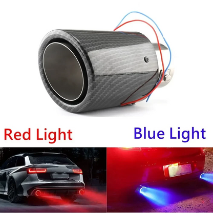 Carbon Fiber Exhaust Tip with Universal LED