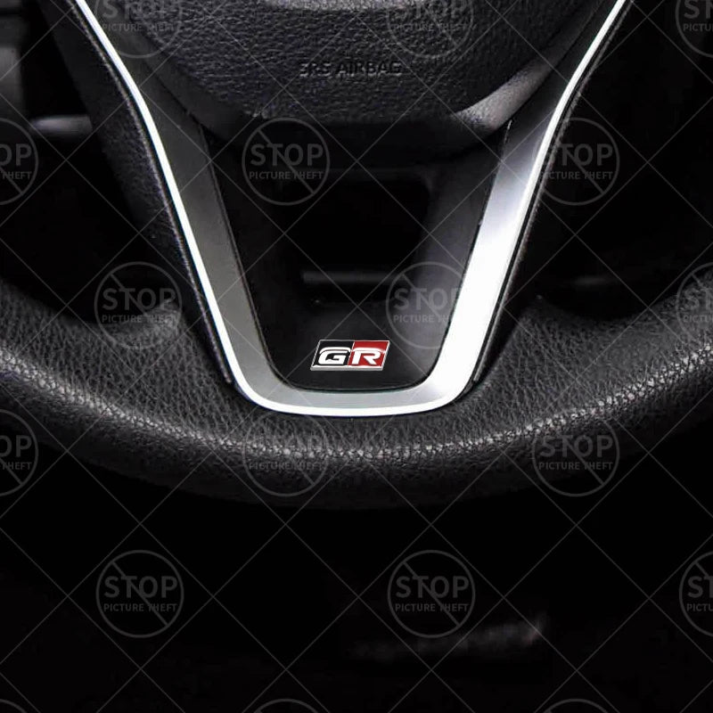 GR SPORT Logo Steering Wheel Badge for Toyota