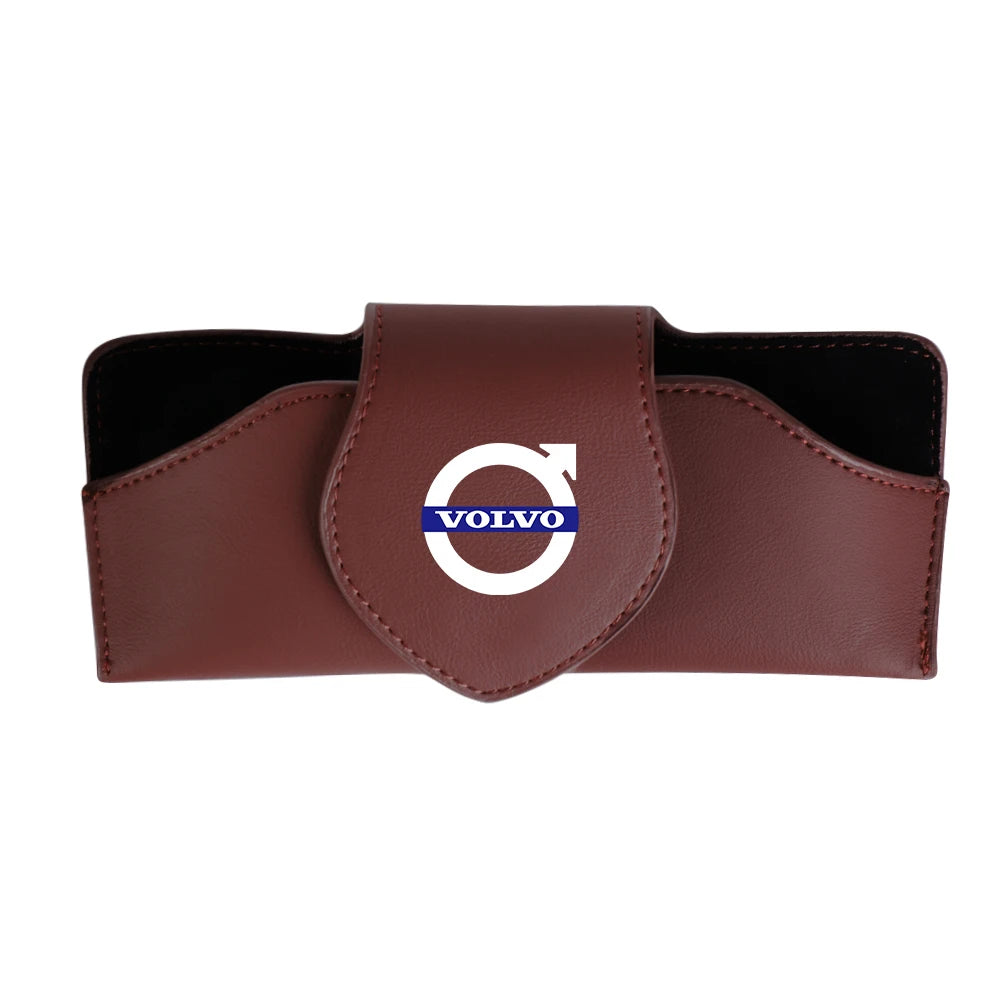 Volvo Leather Eyeglass Holder