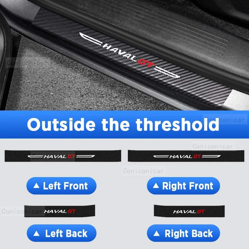 Haval GT Carbon Fiber Door Sill Protector