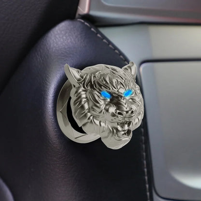 Tiger Head Car Engine Button Cover 