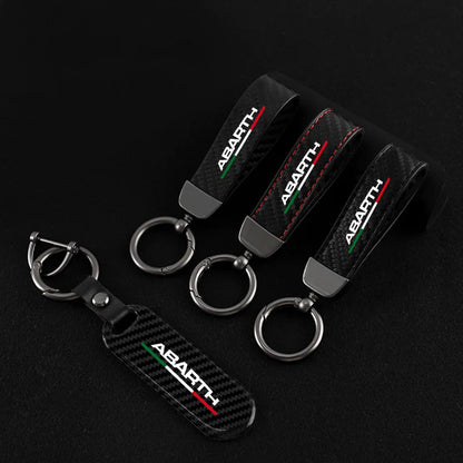 Abarth Carbon Fiber Keychain