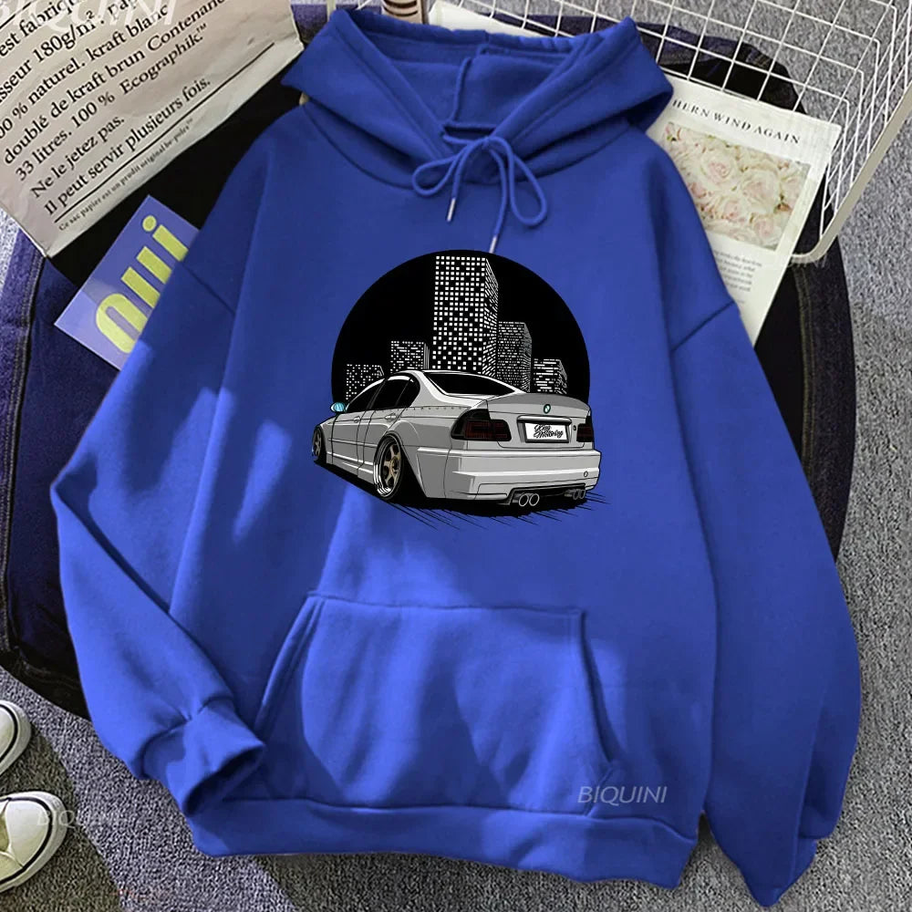 Skyline Nights Autodruck Hoodie