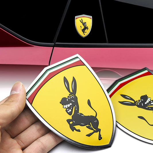 Badge Ferrari en aluminium 3D