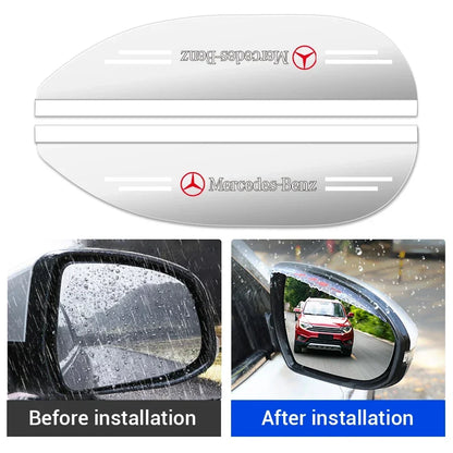 2Pcs Car Rear View Mirror Sticker