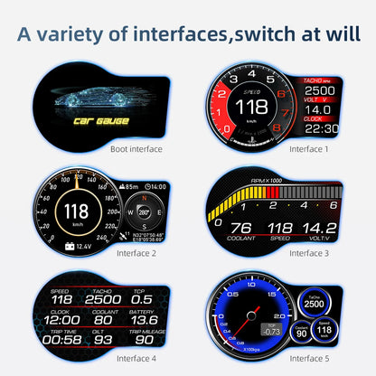 Anzeige in Bord Computer Car HUD 