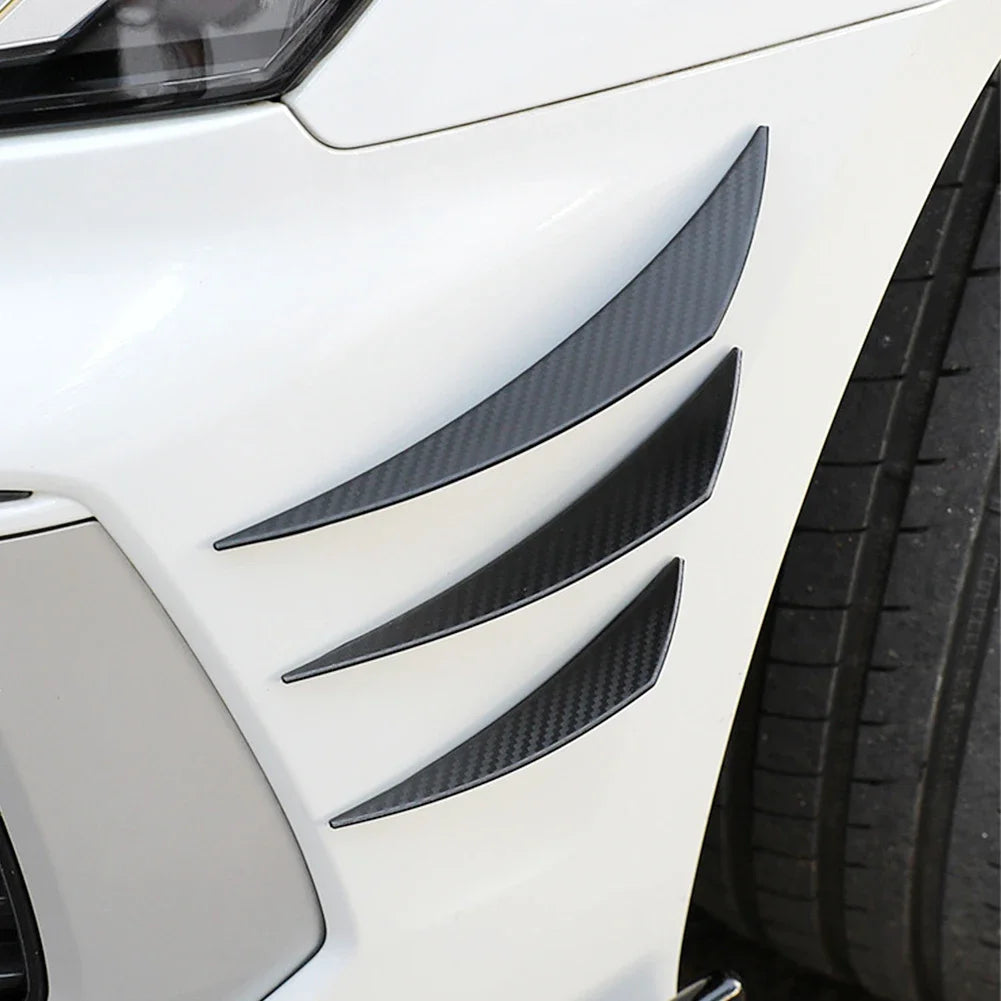 4/6pcs Universal Front Bumper Canard Fins 