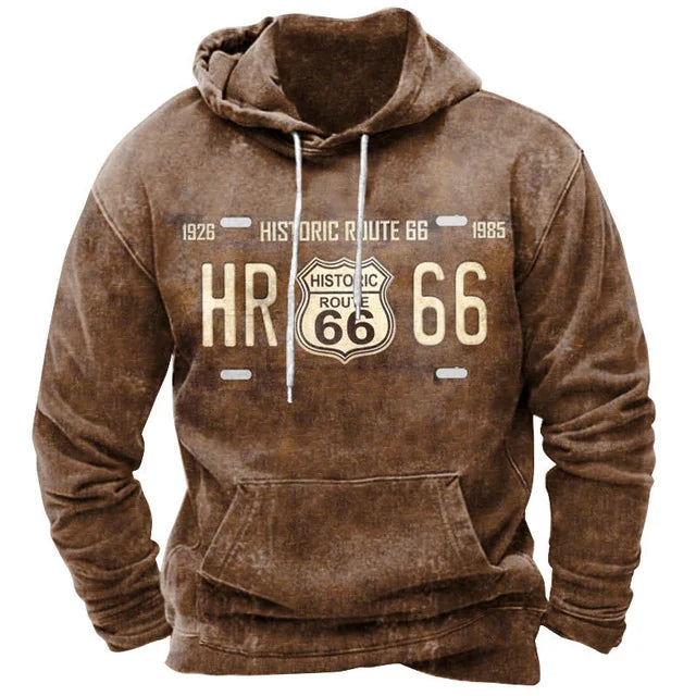 Route 66 Sweat à capuche vintage