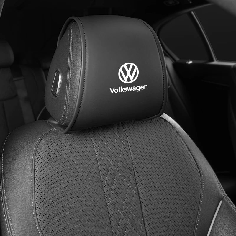 2pcs Volkswagen Leather en cuir