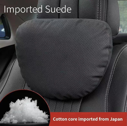 Imported Suede Car Headrest Pillow