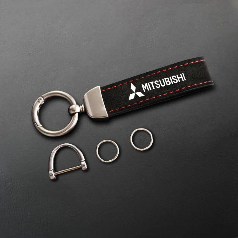 Keychain in pelle Mitsubishi