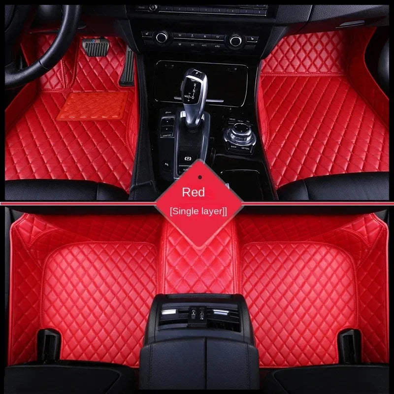 Tapis de sol de voiture en cuir de luxe pour Peugeot 3008