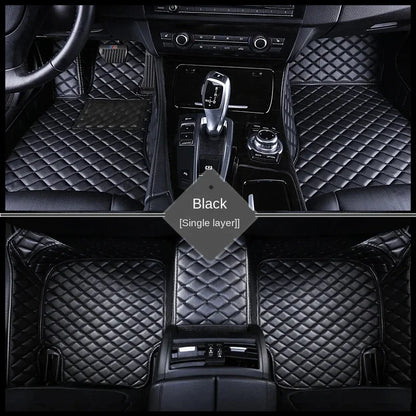 Tapis de sol de voiture en cuir de luxe pour Peugeot 3008