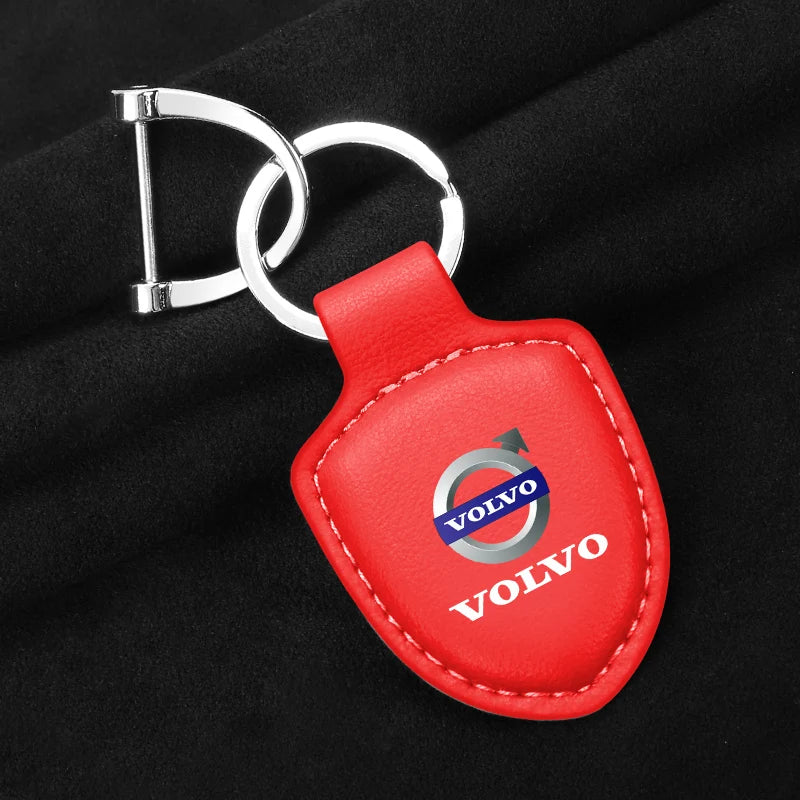 Porte-clés en cuir Volvo