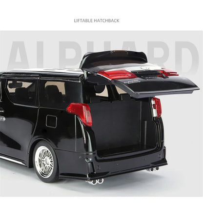 1/18 Toyota Alphard MPV Modelo de auto de aleación