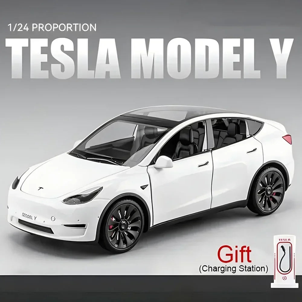 1/24 escala tesla modelo y fundido fundido